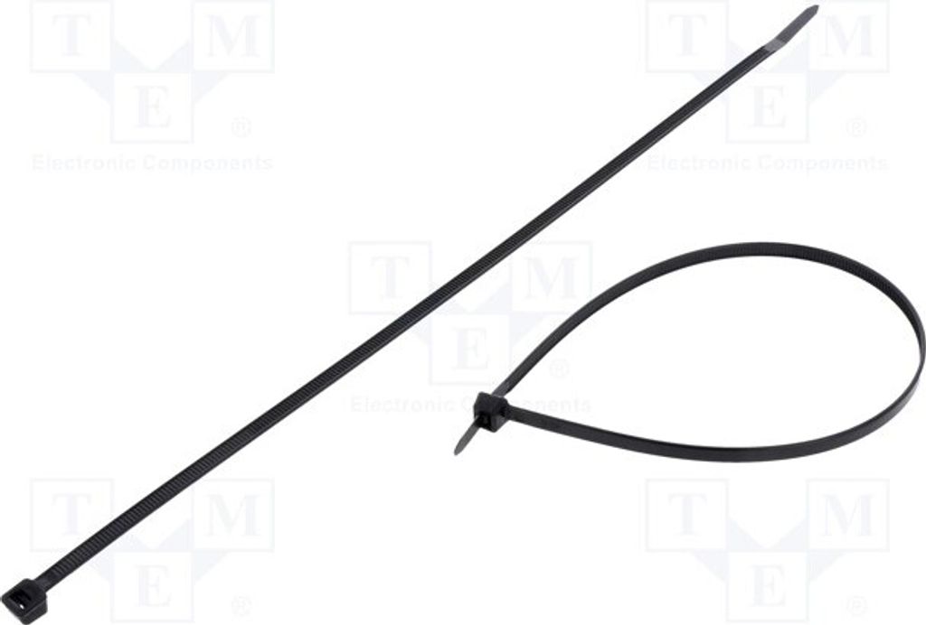100x Kabelbinder 222N W: 4,8mm L: 300mm schwarz Ømax: 83mm FIX-S-4.8X300S/BK Kabel