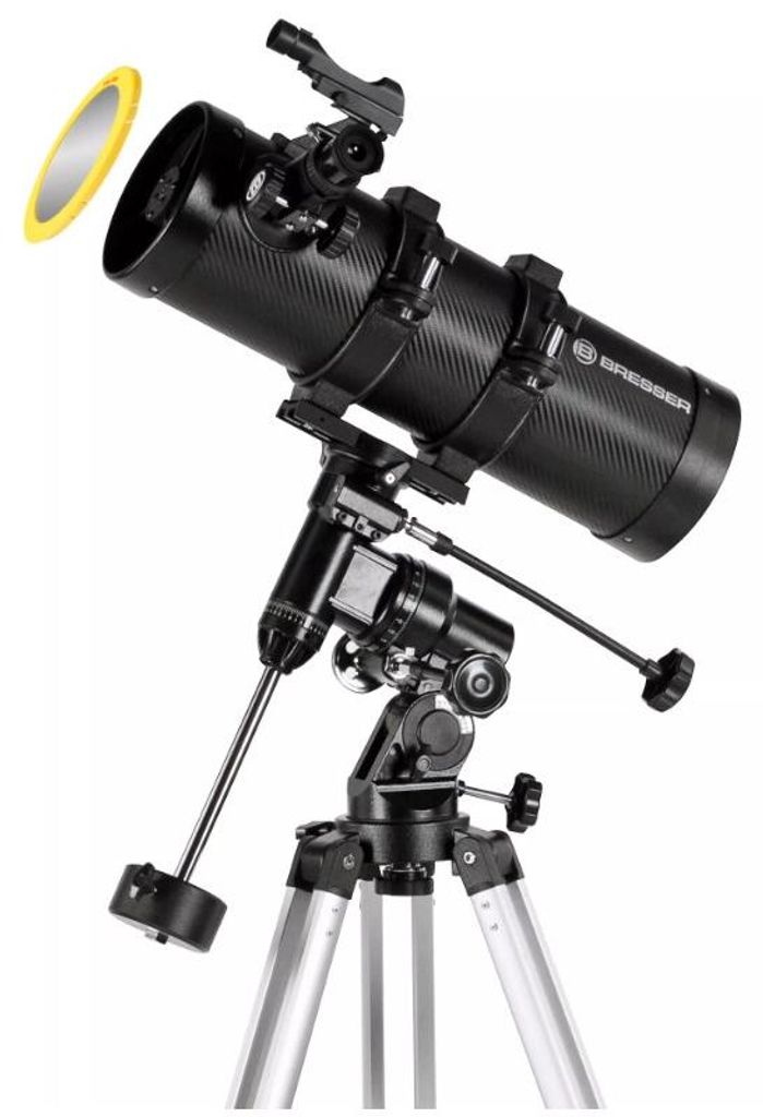 Bresser Pluto 114/500 EQ Spiegelteleskop carbon design Produktbild 