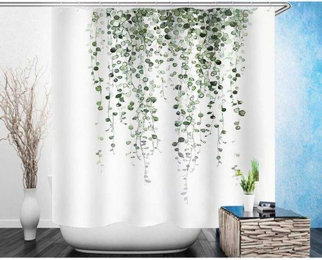 Wasserdicht Stoffduschvorhang 180x180cm - Nachhaltig, Duftlos & Maschinell waschbar