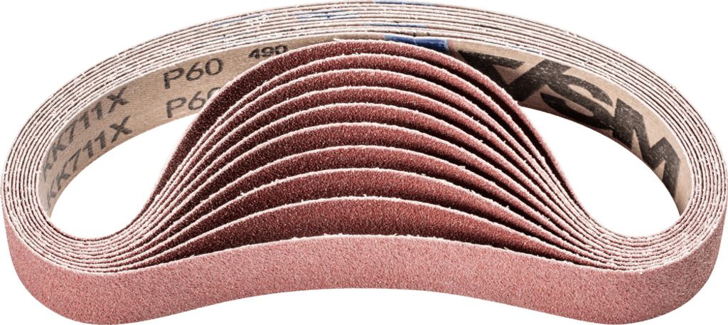 PFERD TOOLS Korund Schleifband BA 30x533 mm A60 für universelle Anwendung mit Rohrbandschleifer