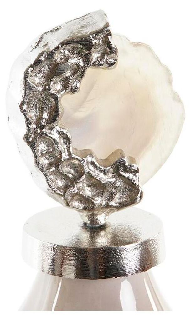 Vase DKD Home Decor Kristall Rosa Aluminium Hellbraun (14 x 14 x 44 cm)