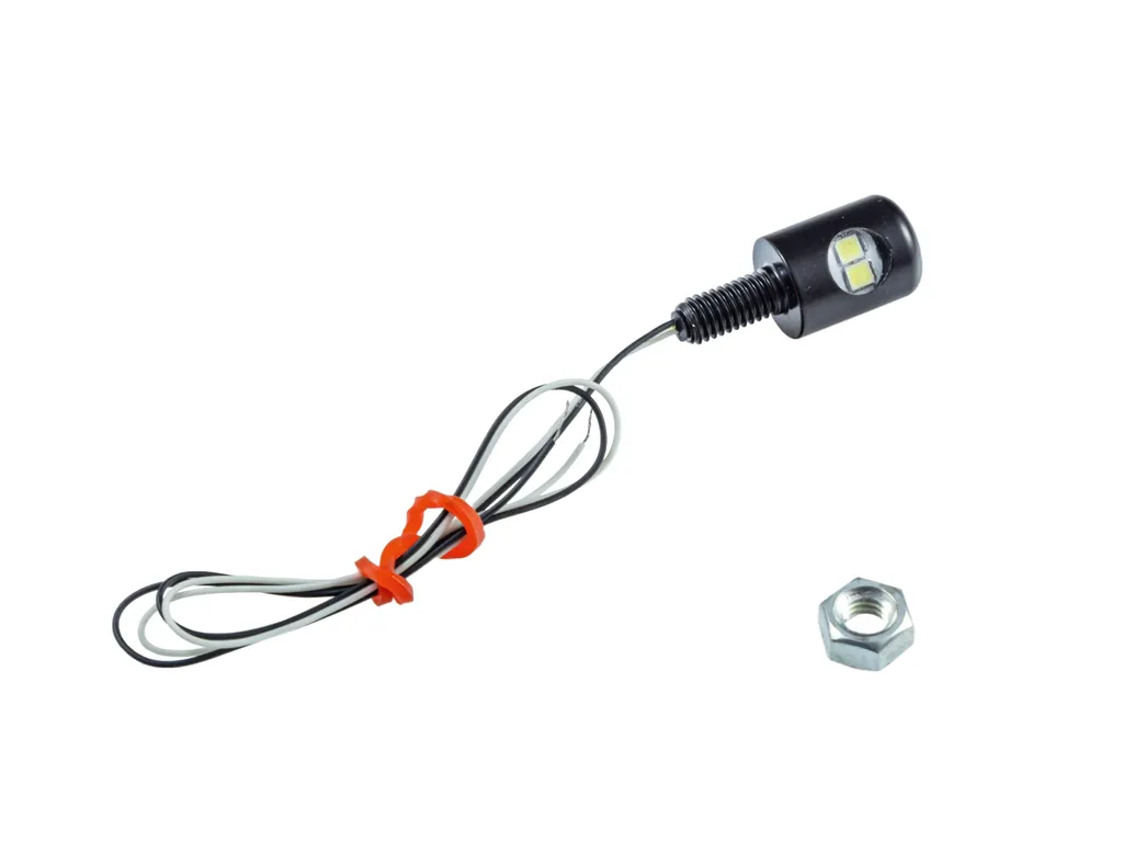 Luce targa a LED Byte black con supporto - 2