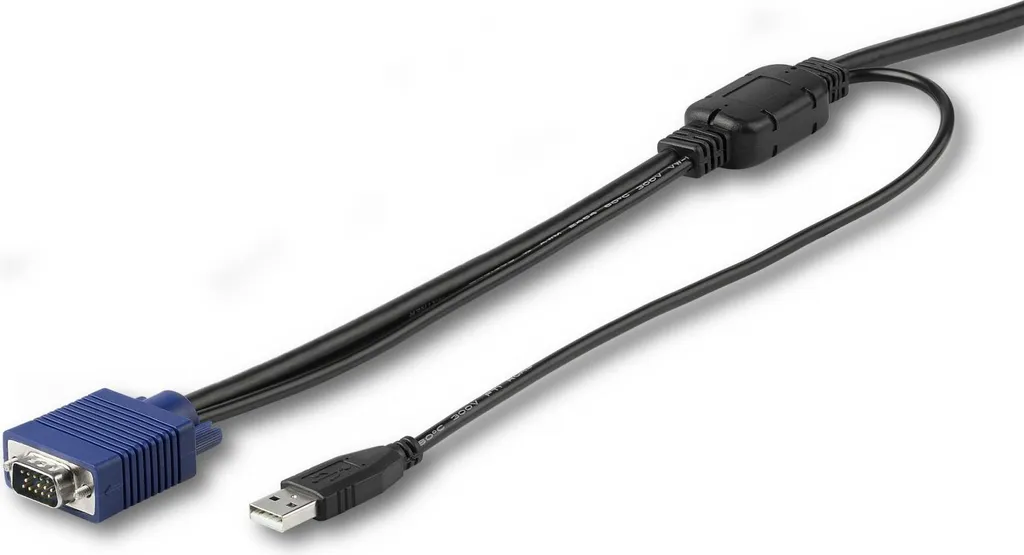 Câble KVM USB VGA StarTech.com 3m Noir Supportant 1920x1200 Pixels - 3