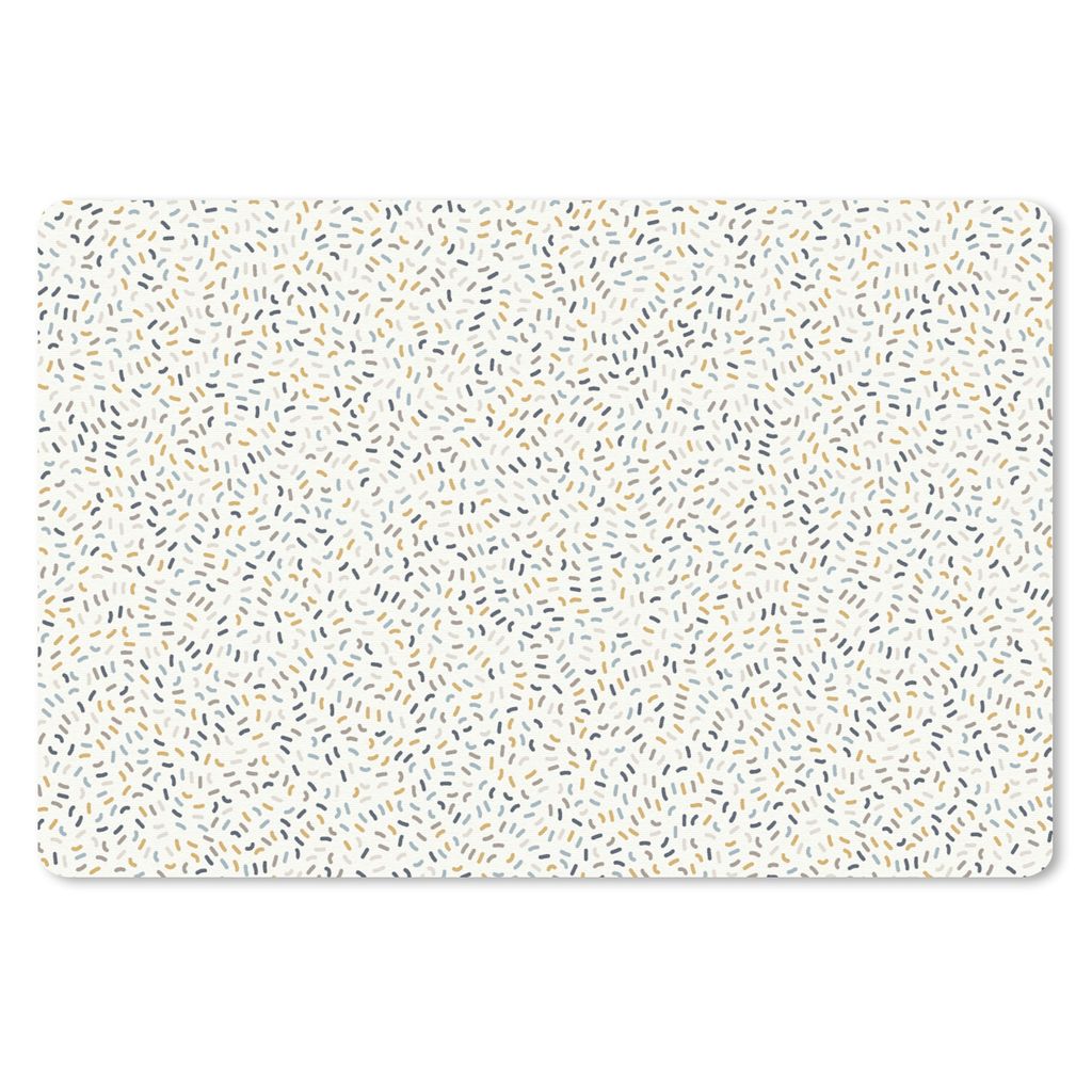 MuchoWow Mauspad Mousepad Muster - Konfetti - Pastell 27x18 cm - Mousepads - Maus Mat - Pad - Mausunterlage - Büroartikel - Desk Matten