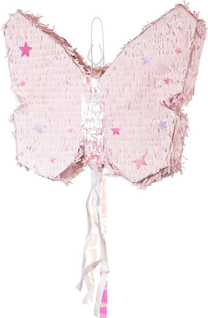 Piñata 58x48x10cm Schmetterling zum Befüllen Rosa