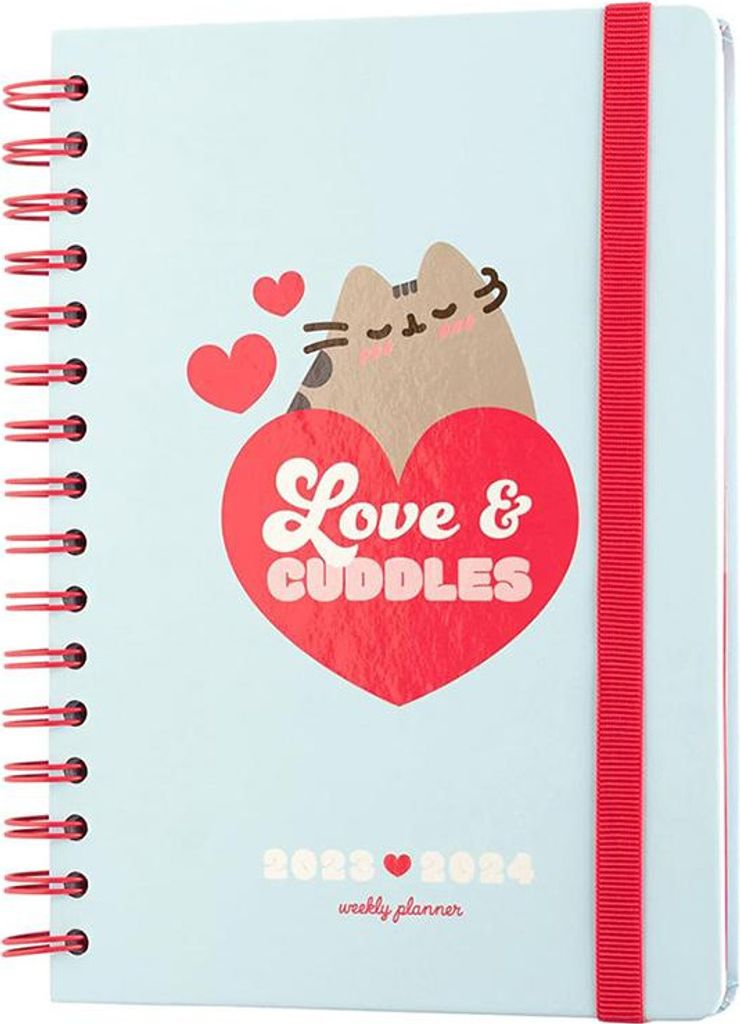 Pusheen - Wochenkalender / Planer 2023/2024 aus der Purrfect Love Kollektion (14,8 x 21 cm)