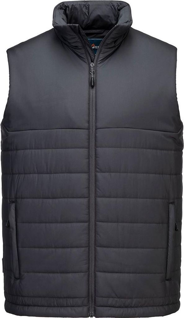 Beruflicher Bodywarmer mit isolierten Lamellen – Größe XXXL – Metallgrau – Portwest