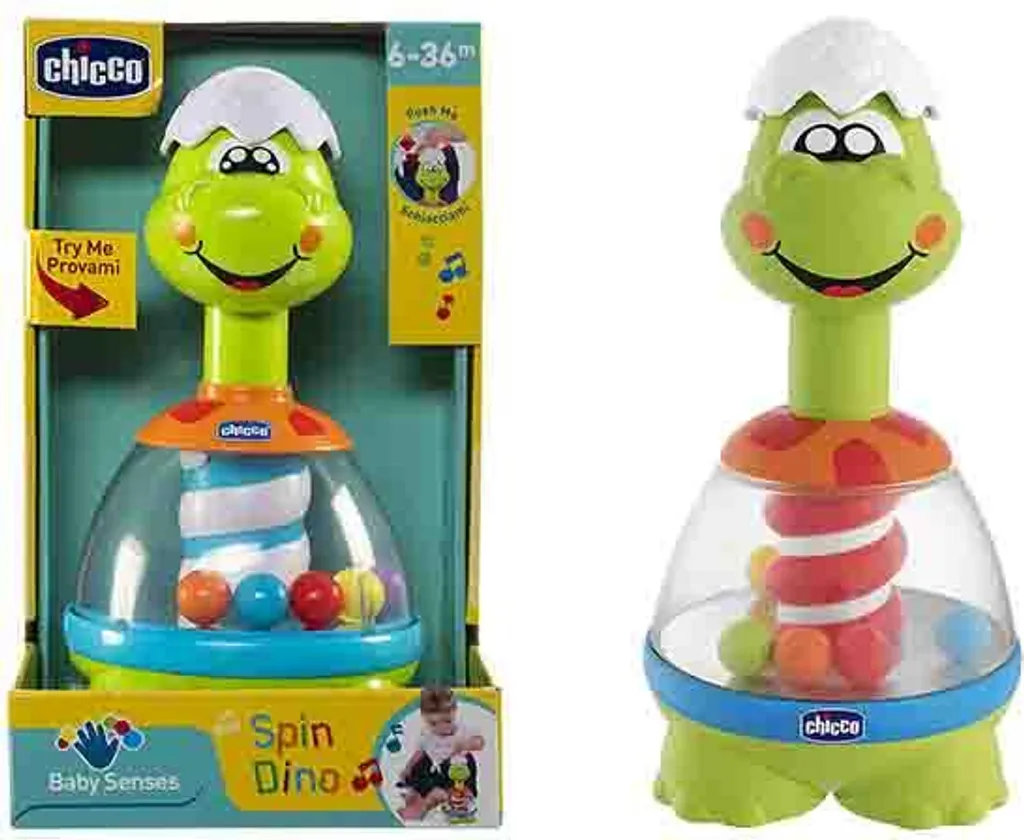 Chicco Spin Dino avec Effets Lumineux et Sons Machine Électronique