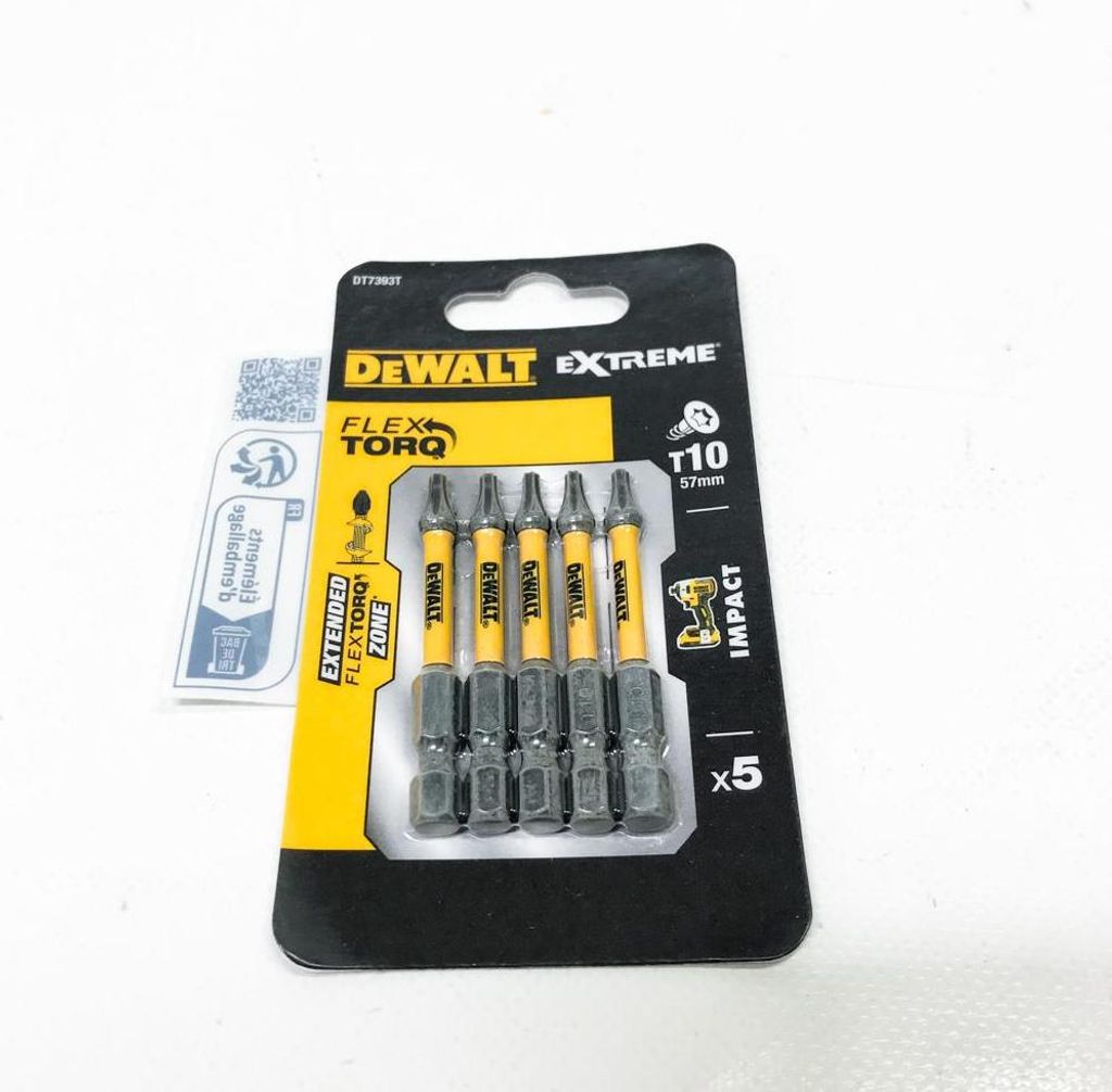 DEWALT Torsion Bit schlagf. T10 50mm 5Stk Image du produit 