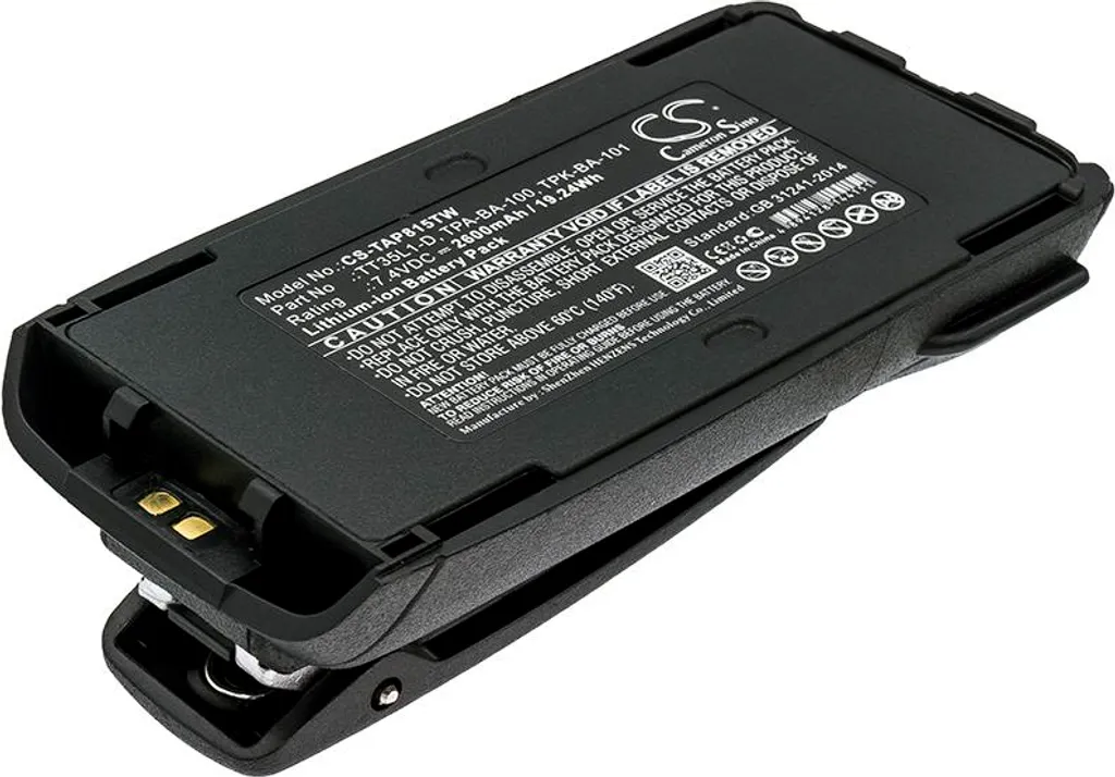 Batterie de rechange pour Tait TP9400 TP8100 Radon 362 sans coupure