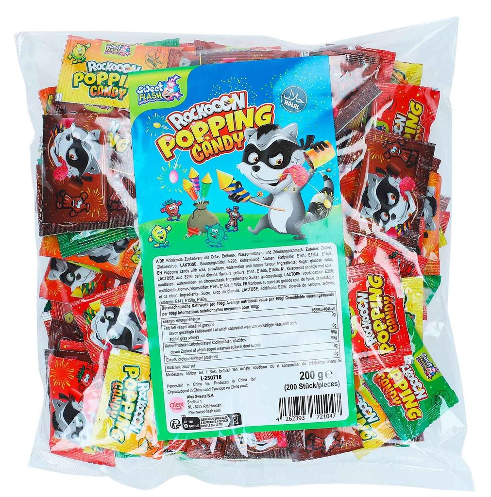 Sweet Flash Rockooon Popping Candy 200er Produktbild 