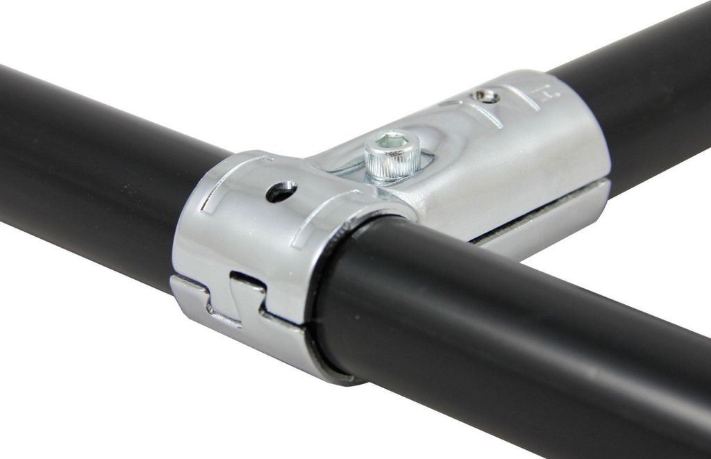 T-Verbinder verchromt für 28 mm Rohre