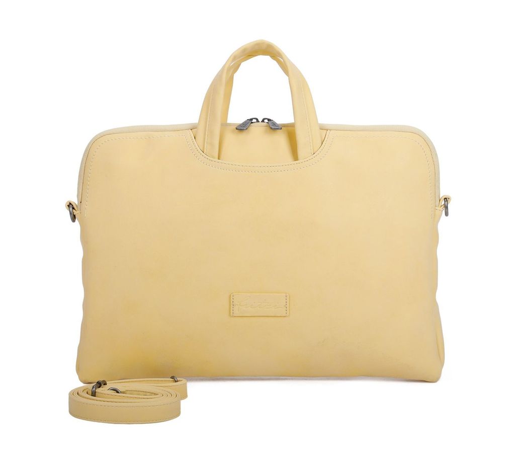 Fritzi aus Preußen Laptoptasche mit Laptopfach Vintage Fritzi55 Notebook Bag Fizz gelb