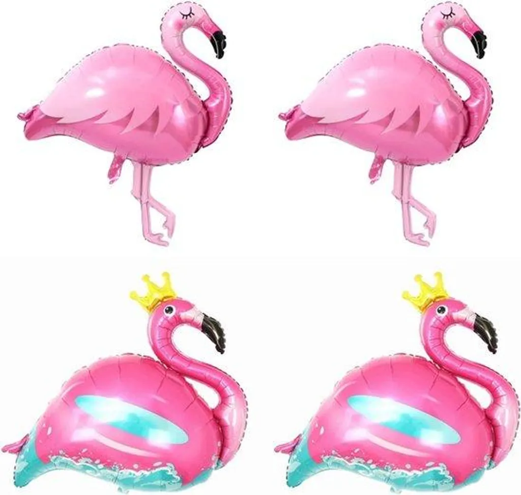 Lot de 4 ballons en aluminium réutilisables - Décoration gonflable durable