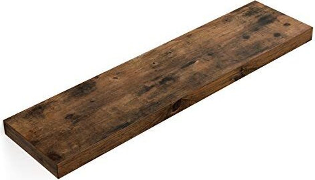 Vasagle Nástenná polica hnedá, 80 x 20 x 3,8 cm Obrázok produktu