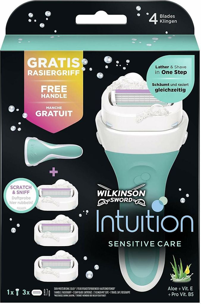Wilkinson Sword Intuition Sensitive Care Rasierer mit 3 Produktbild 