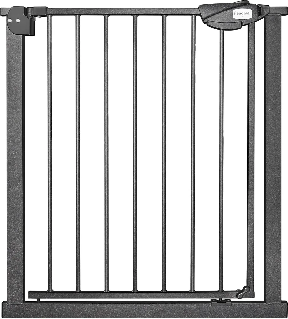 Barrière de sécurité enfant pour porte et couloir TRMLBE Noir 75 - 85 cm