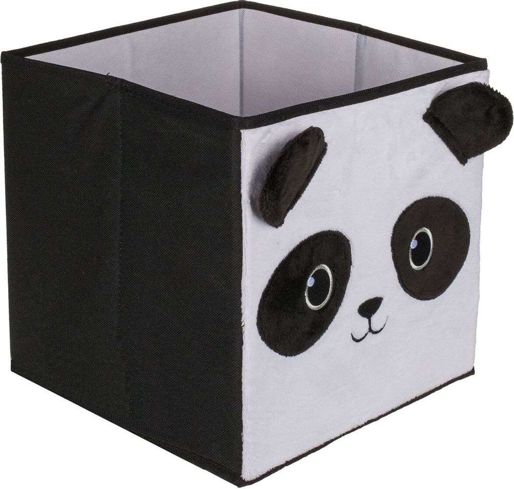Aufbewahrungsbox Faltbox 27x27x28cm Panda Stoffkorb Produktbild 