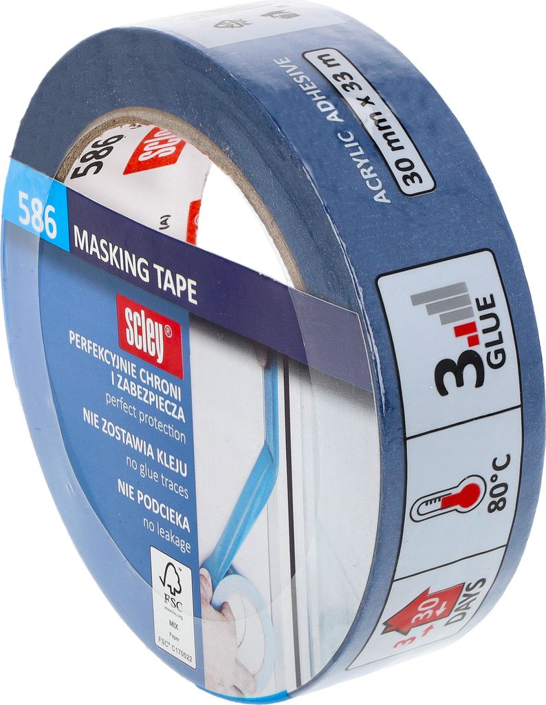 Blaues Scley-Abdeckband 30 mm x 33 m *586* Produktbild 