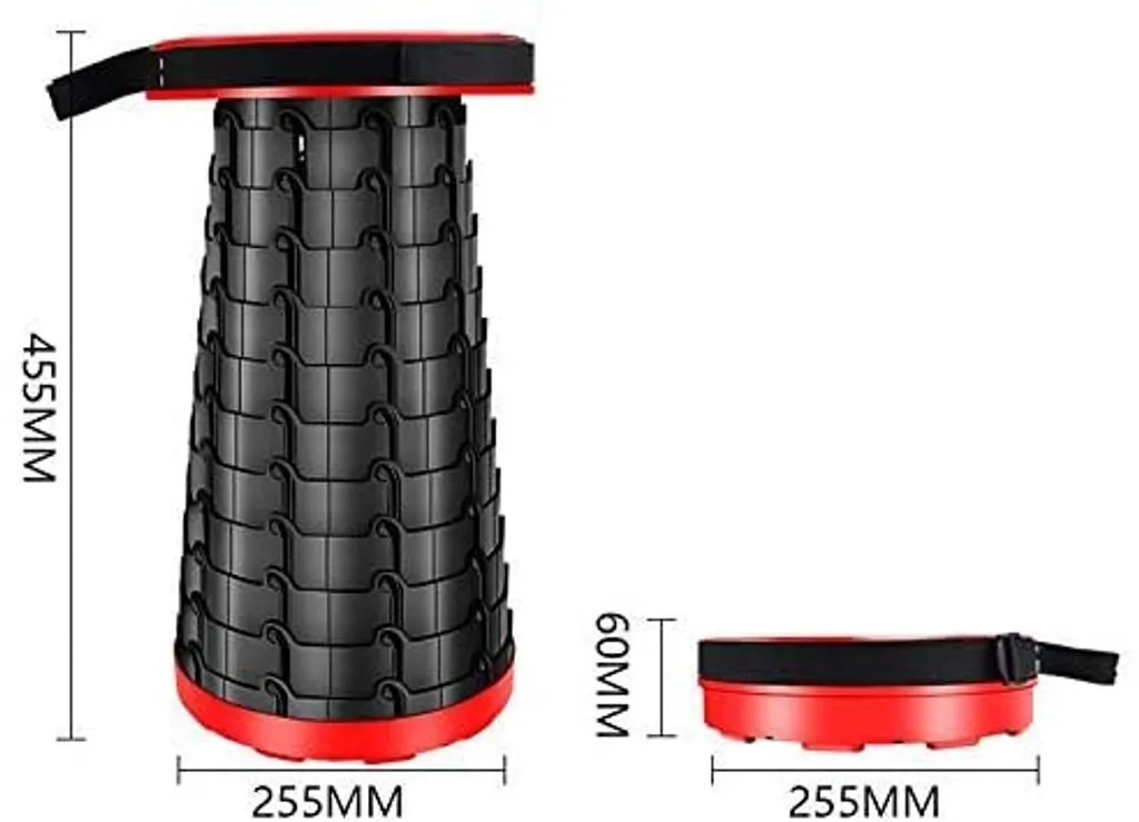 Siège escamotable de camping rétractable et ultra léger pour extérieur