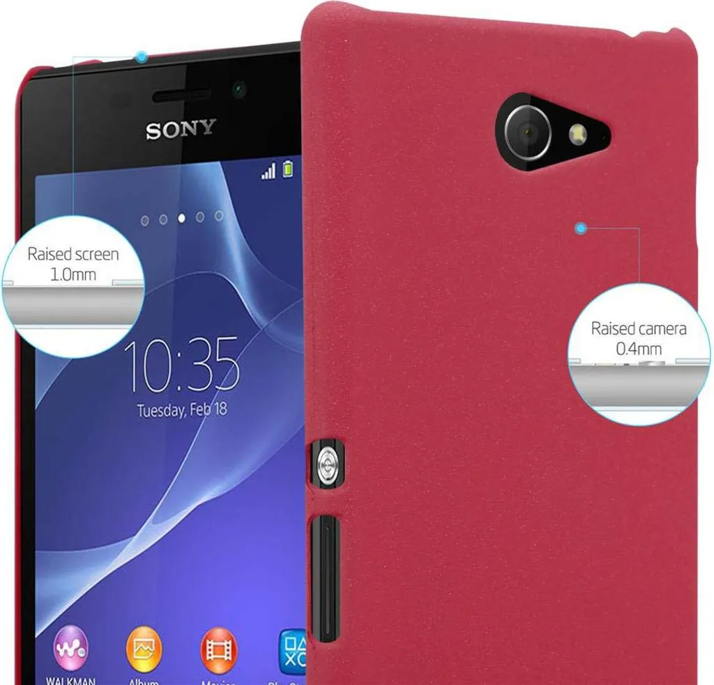 Custodia Flip Cadorabo In Similpelle Verde Limone Per Sony Xperia M2 / M2 Aqua - Cover Con Portafoglio Con Chiusura Magnetica