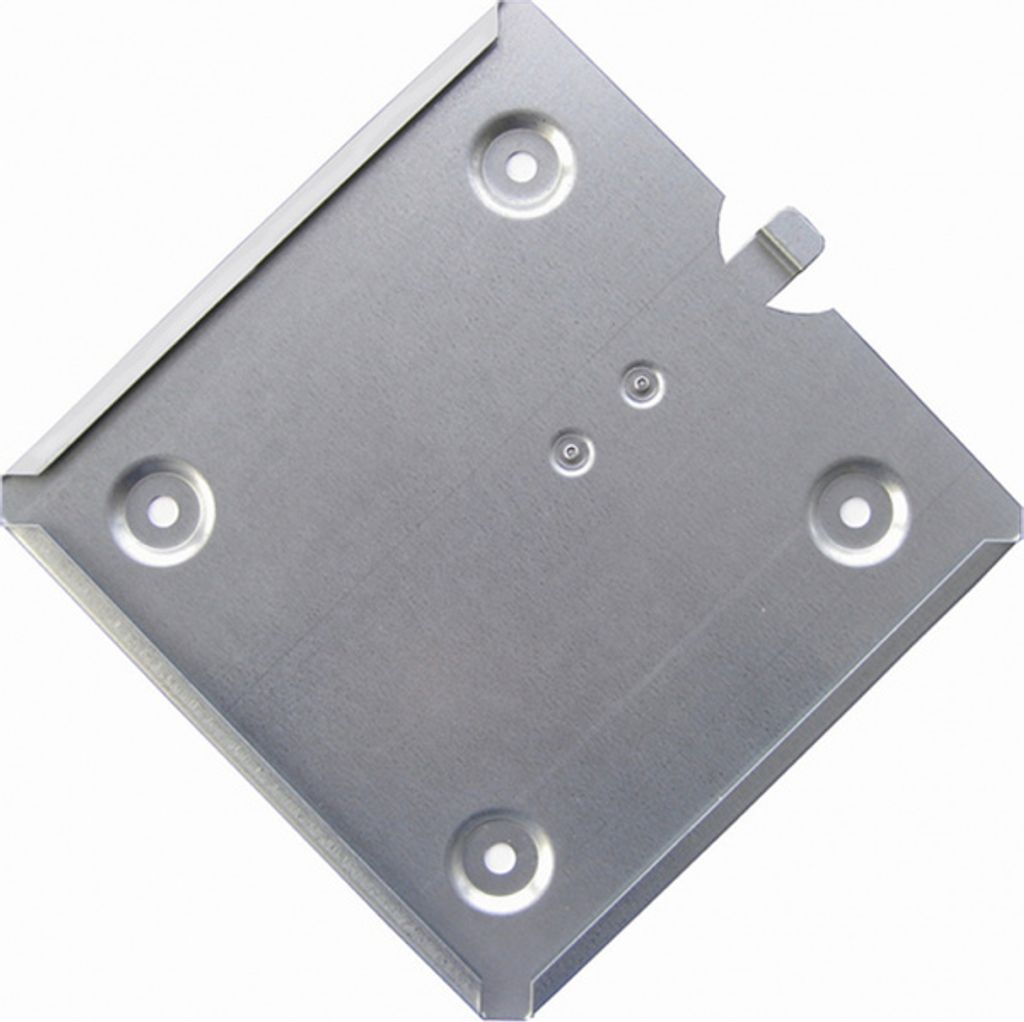 Einschubrahmen für Gefahrzettel, 300 x 300 mm, Edelstahl V2A - 320x300 mm