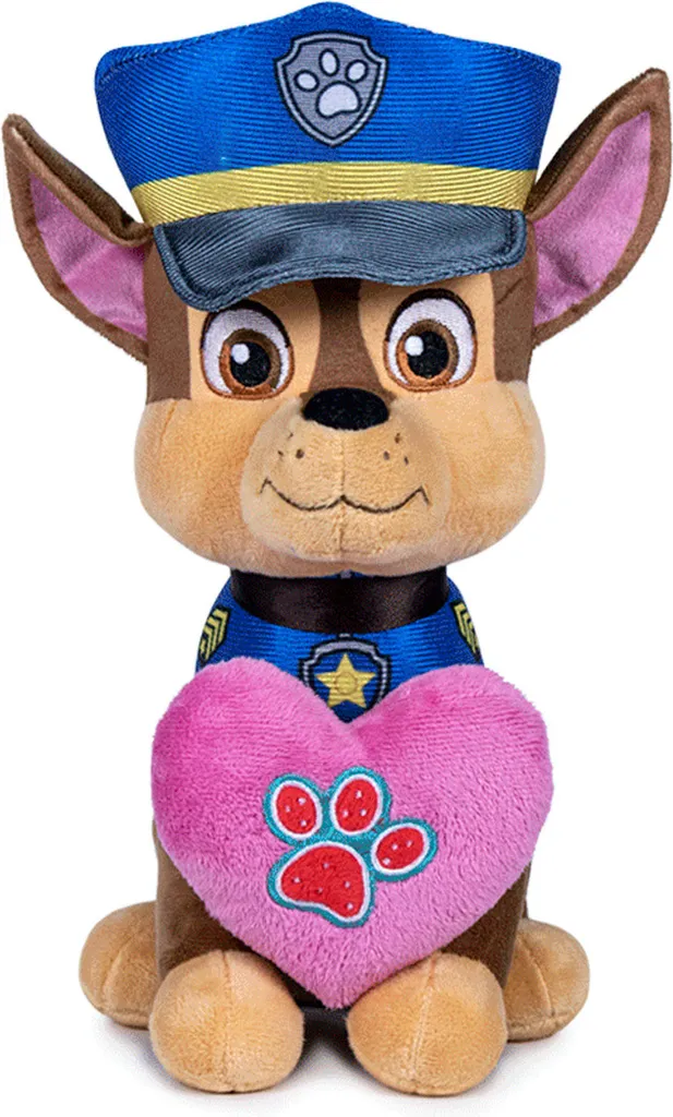 Peluche Pat' Patrouille Chase 27cm - Doudou officiel de haute qualité
