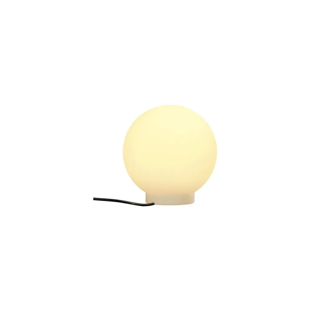 Lampe boule étanche IP44 blanche Ø25 cm Rotoball Floor E27