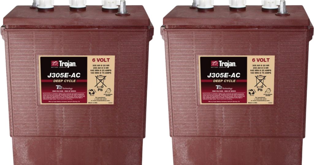 2x Traktionsbatterie Trojan J305E-AC 6V 305Ah Deep Cycle Produktbild 