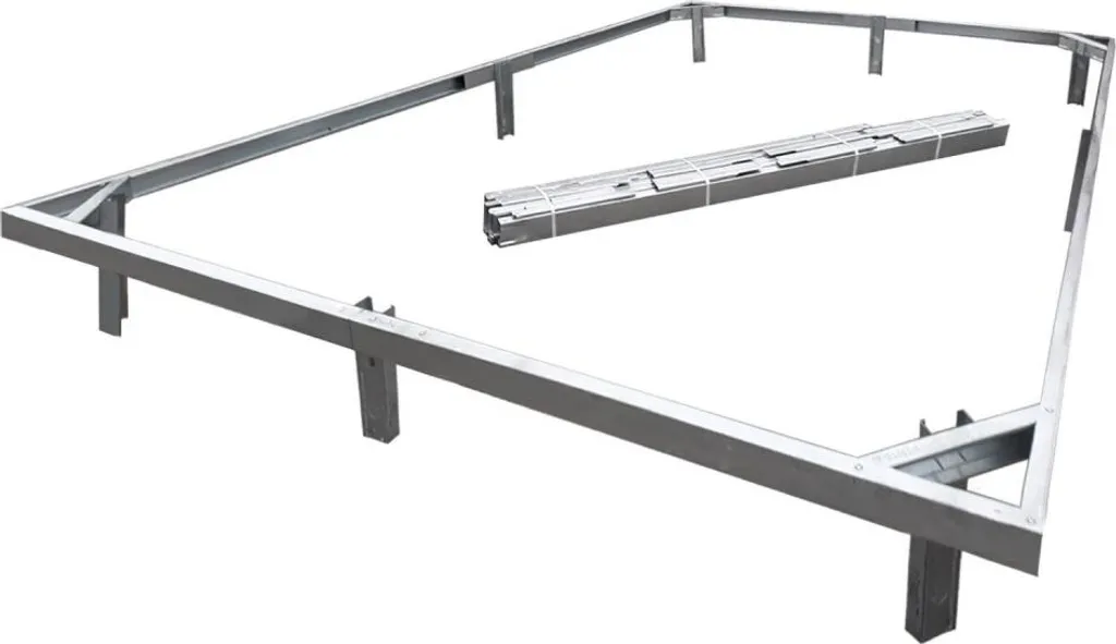 Fondation de serre COMFORT 2x4 m avec traitement anti-corrosion durable