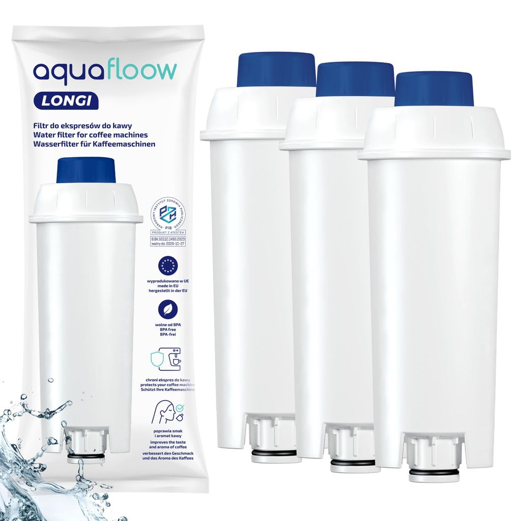 AquaFloow Wasserfilter – Ersatz für DeLonghi DLSC002, Produktbild 