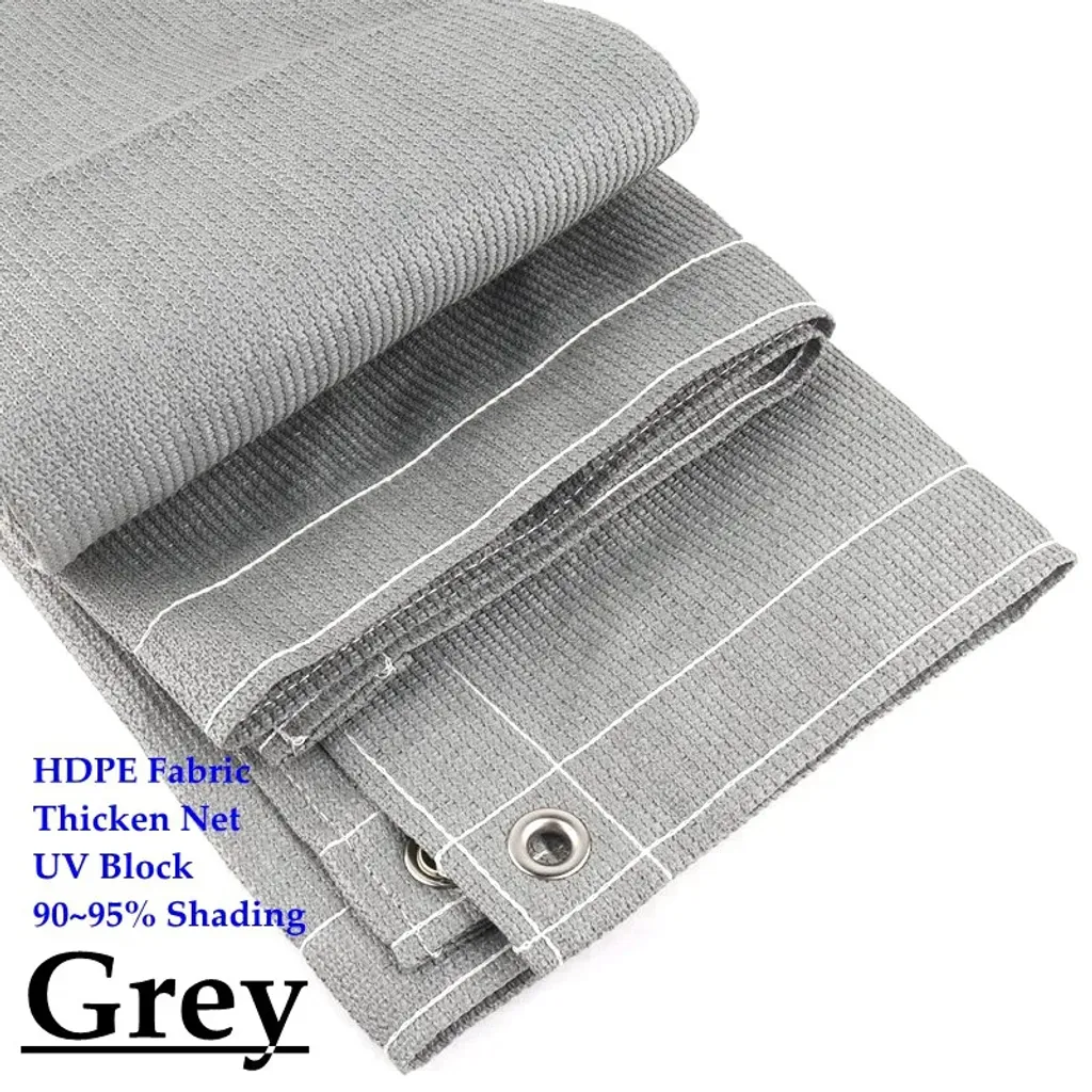 Voile d'ombrage gris 2x4m 200GSM : stop à la chaleur et aux rayons UV