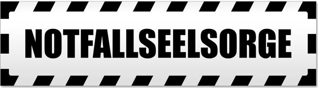 Notfallseelsorge gestreift Magnetschild Schild magnetisch