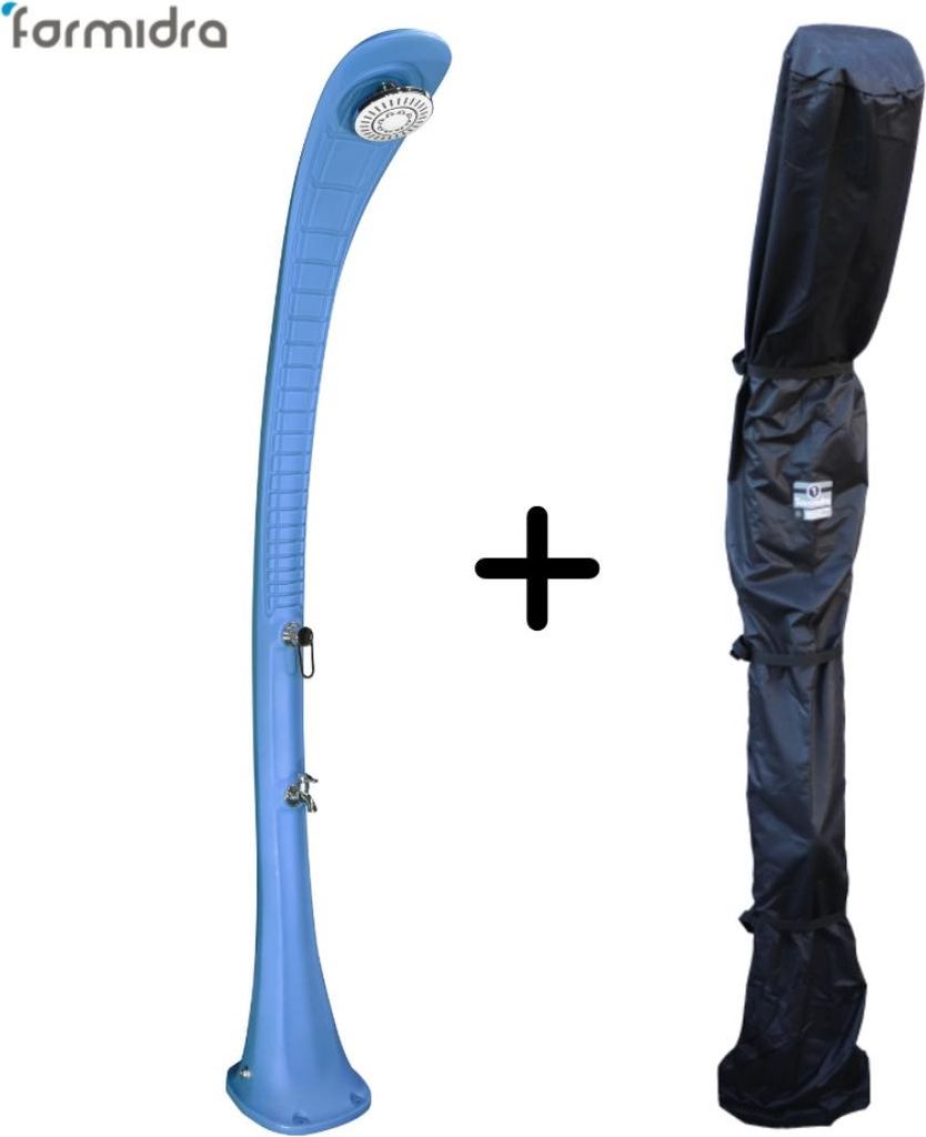 Solardusche Cobra 32L Blau mit Duschabdeckung