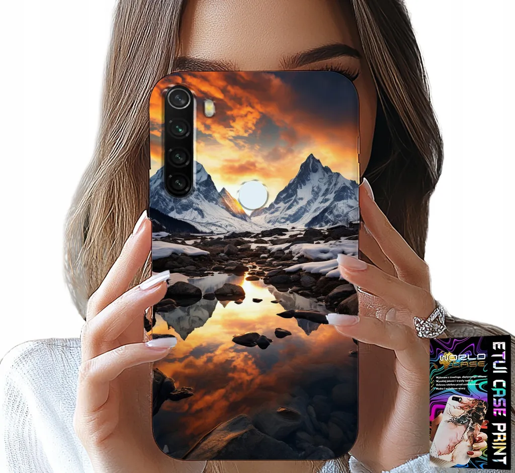 Set Cover + Pellicola Xiaomi Note 8T Torrente Montagne Everest