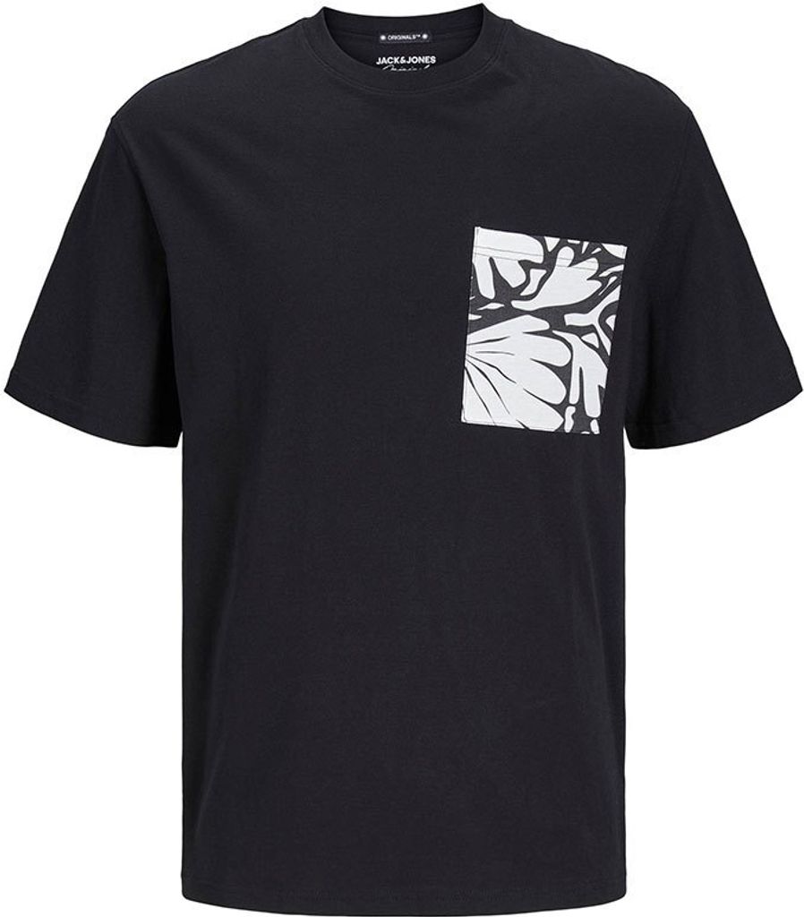 Jack & Jones Marbella Pocket Kurzarm-t-shirt Schwarz M Mann Schwarz M