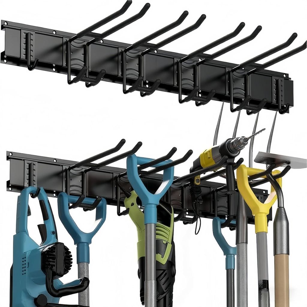 Omgoods - Support mural pour outils de jardin, avec 6 Image du produit 