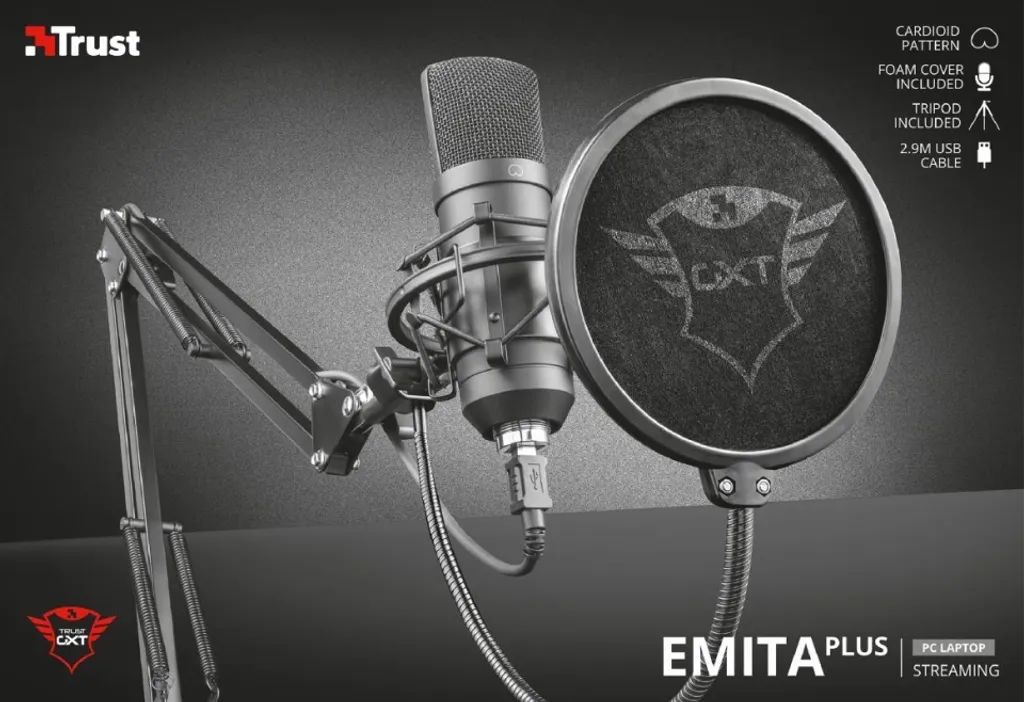 Microphone Anti-Bruit Trust GXT 252+ Emita Plus pour Voix Nette et Pure - 15