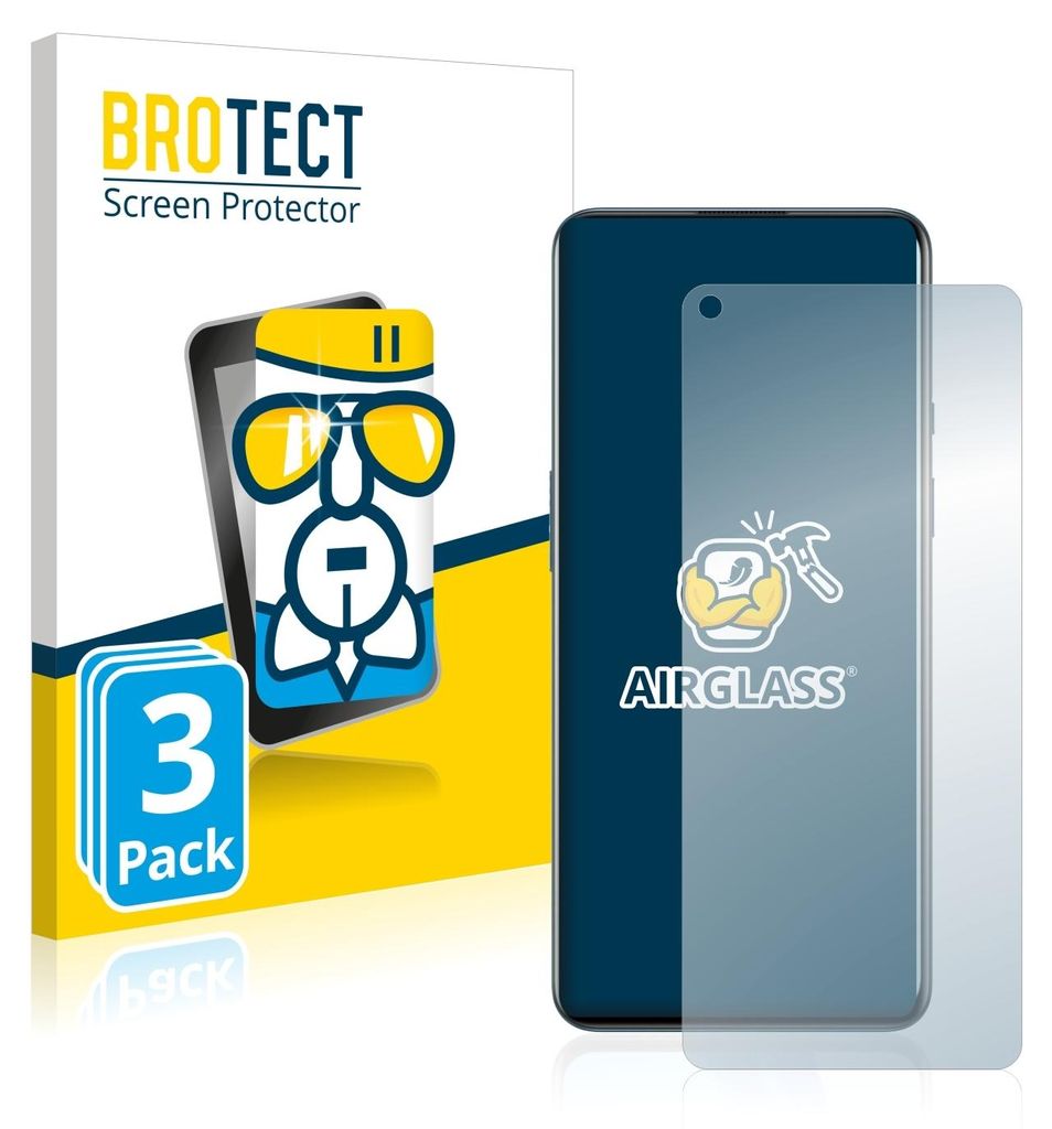 3x BROTECT Schutzglas für OnePlus 9 Schutzfolie Panzer Produktbild 