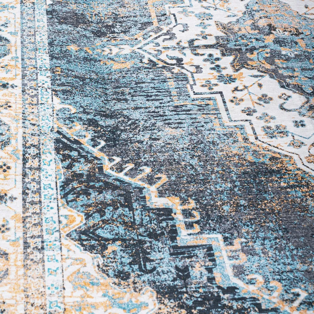 Tapis Design 2 Bleu 180x260 cm - Solution Tapis Décoratif Salon