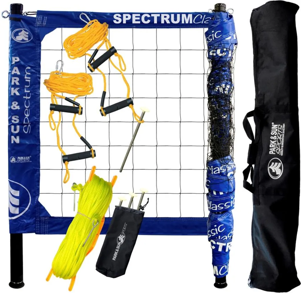 Park&Sun Sports Spectrum Classic Kit de filet de volley-ball professionnel