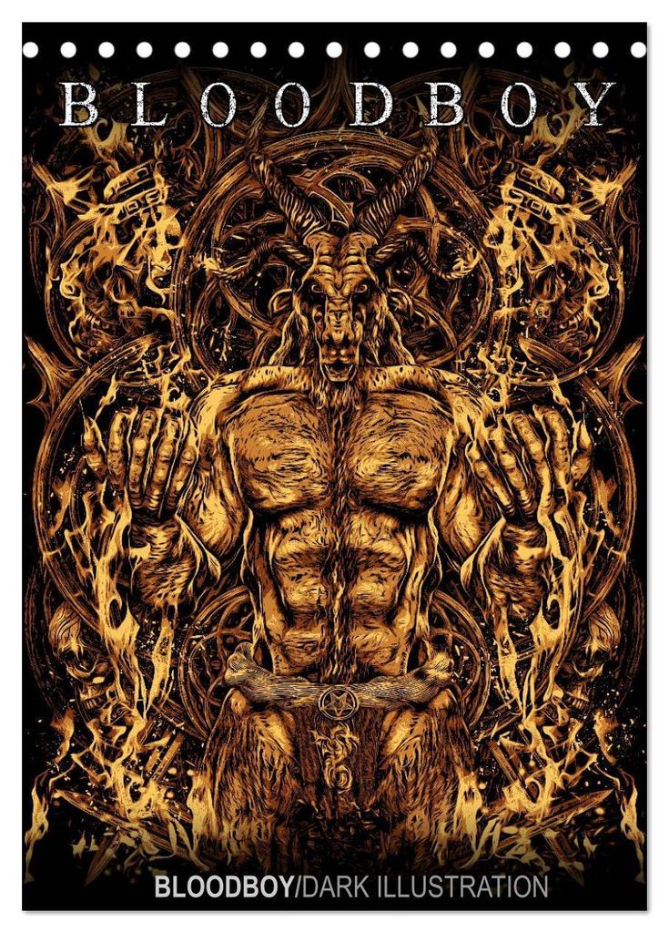 BLOODBOY/DARK ILLUSTRATION (Tischkalender 2027 DIN A5 hoch), CALVENDO Monatskalender