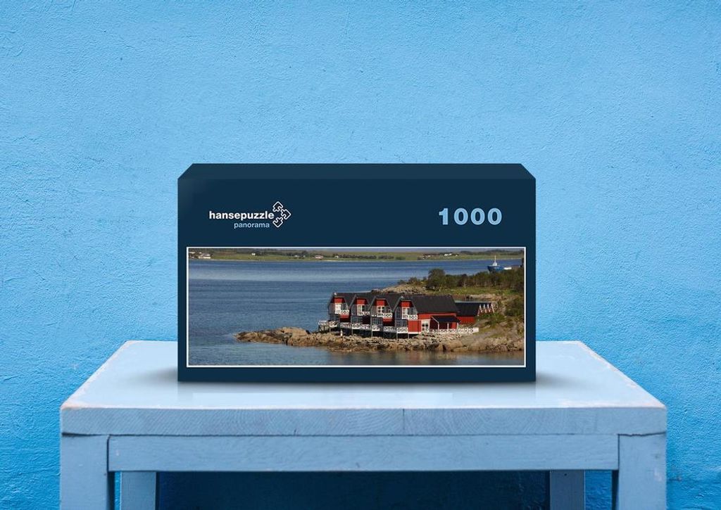 hansepuzzle 71668 - Lofoten Puzzle, 1050 Teile, Reisen, 60,0 x 46,0cm mit hochwertiger Aufbewahrung, Kartonbox und wiederverschließbarem Beutel