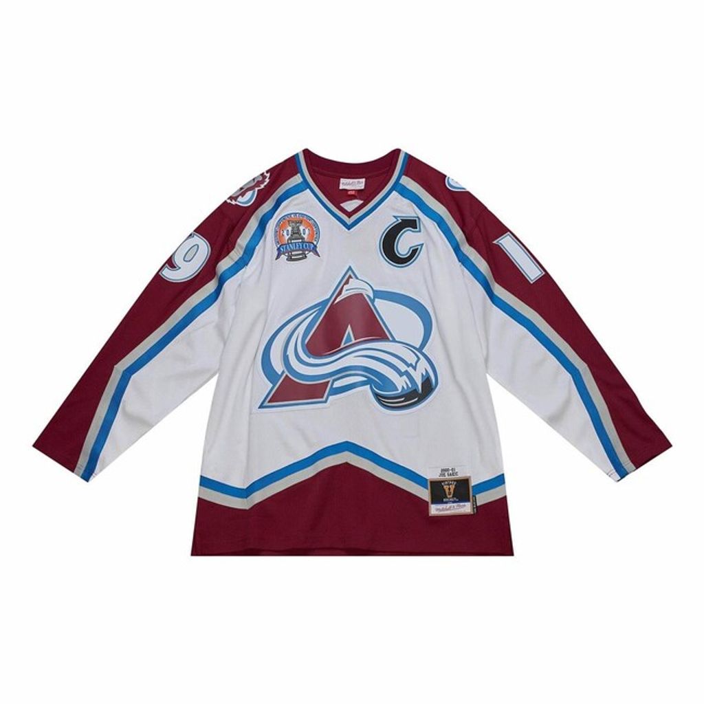 M&N Blue Line Joe Sakic Colorado Avalanche 2000 Jersey - XL Produktbild 