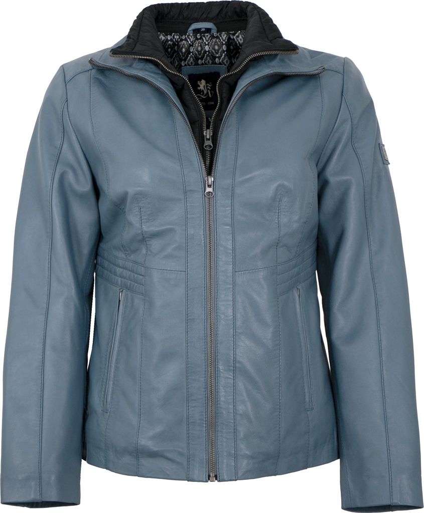 OTTO KERN - Damen Lederjacke Lammnappa hellblau : 38