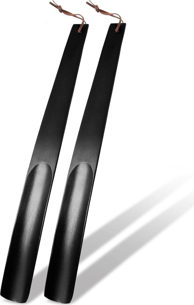 2Pcs Shoehorn Dlouhý dřevěný dlouhý roh na boty Dlouhý Obrázek produktu 
