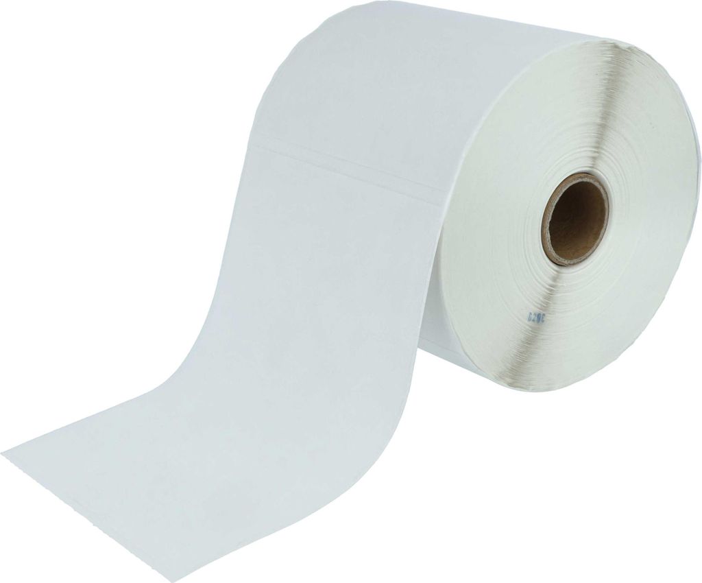 vhbw Rolle 101,5mm x 152mm (500 Etiketten) kompatibel mit Toshiba TEC B572, B482, B-EV4T, B-EV4D, B472, B-SV4T, B-SV4D Drucker - Selbstklebend Weiß