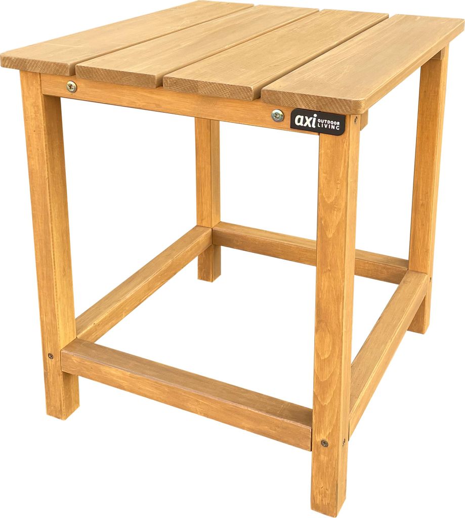 AXI Tess Beistelltisch aus Holz in Braun | Kleiner Tisch für Garten, Balkon, Terrasse | Couchtisch / Gartentisch 40,5 x 40,5 x 46 cm