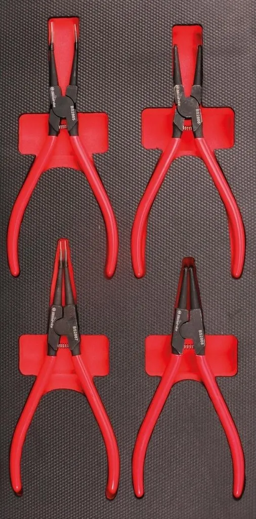 Lot de 4 Pinces à Circlips Intérieurs et Extérieurs pour Mécanique Auto