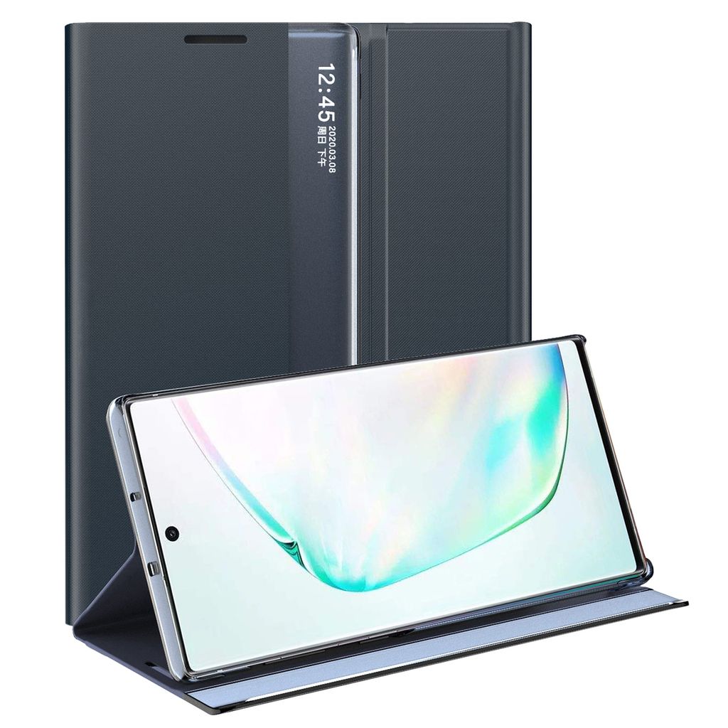 Galaxy Note 10+ Plus Case, Slim Flip Leather Case with Image du produit 